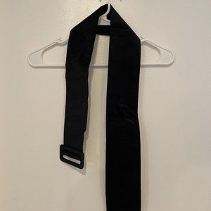 Large Black Velvet Belt